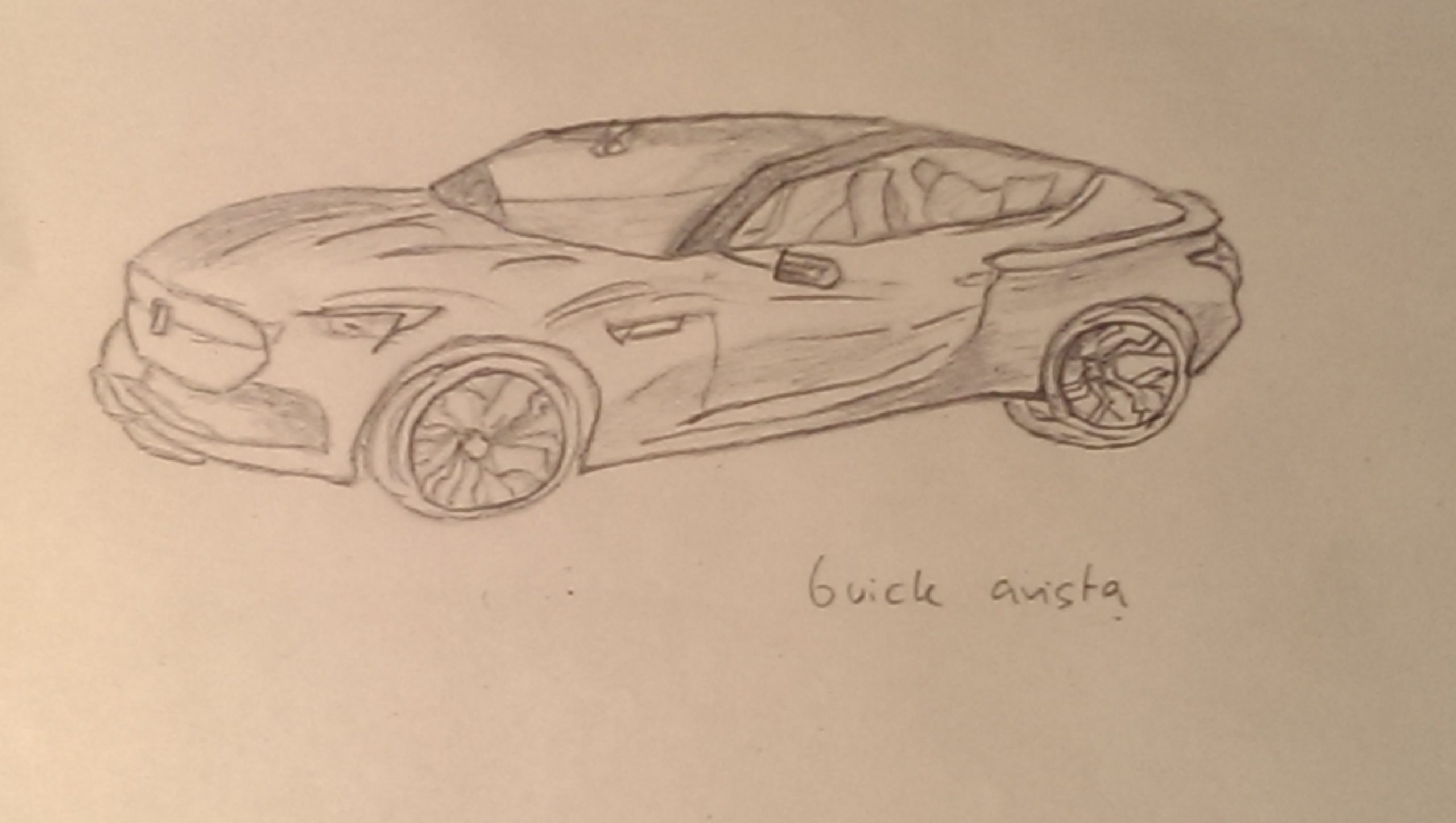 buick avista auto zeichnung