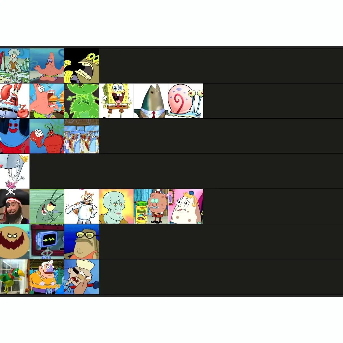 Spongebob characters Spongebob characters